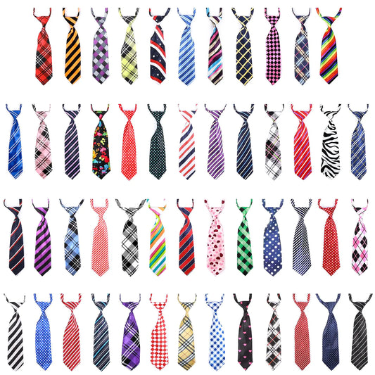 Segarty Adjustable 50 PCS Dog Ties Dog Neckties Dog Neck Ties and Bows for Medium Large Dog Festival Formal Bulk Pet Bowties Collar Grooming Dogs Accessories Birthday Wedding Costumes Holiday