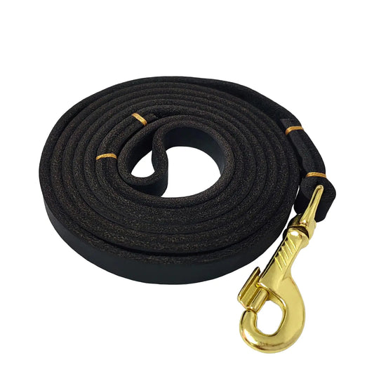 LWBMG 4ft Leather Dog Leash for Small DogsThin Leather Pet Leash Heavy Duty Soft Real Genuine Leather Leash for Small & Medium Dog Leash Black
