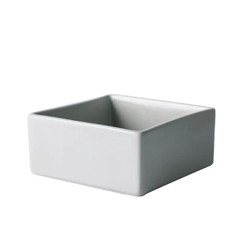 Ceramic Pet Bowl with Wooden Stand and Noodle Bowl